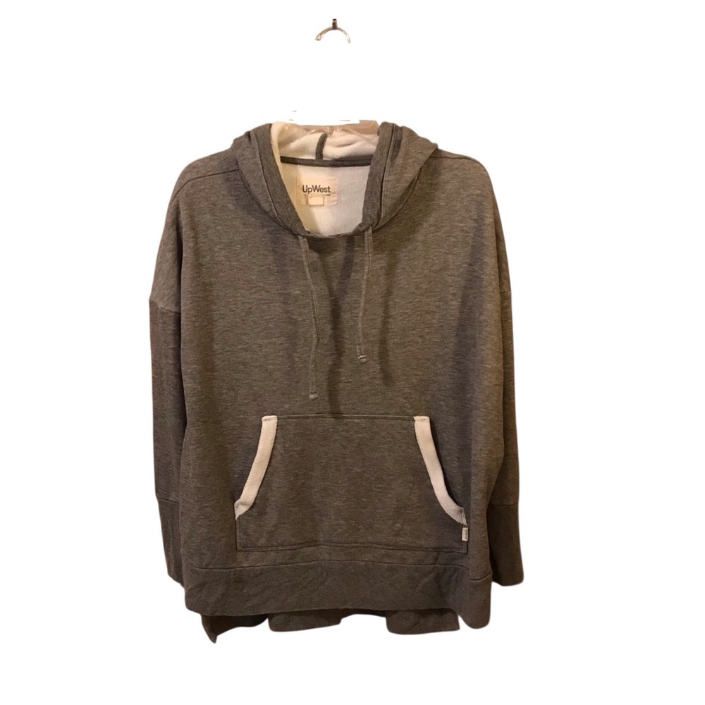 UpWest Grey Hoodie Sweatshirt Size Large
